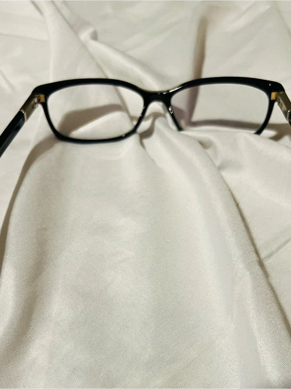 Christian Dior Eyeglasses CD3209 Black / Gold Rectangular Frame Italy